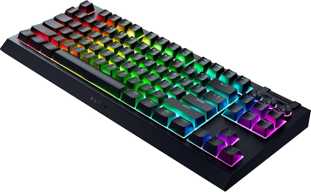 Razer | BlackWidow V4 TKL HyperSpeed Wireless Hot Swappable Gaming Keyboard: Orange Tactile Switches - Black | RZ03-05480200-R3U1