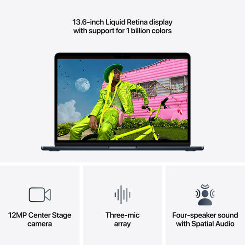 Apple | MacBook Air 13.6" Apple M5 chip 16GB / 512GB / SSD English - Midnight | MDHE4LL/A