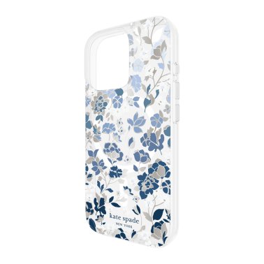 Kate Spade | Protective Prints MagSafe Case iPhone 16 Pro - Flowerbed - Blue | 15-13262