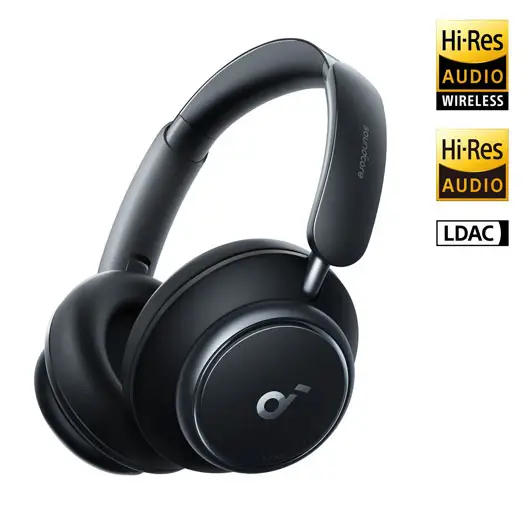 Soundcore by Anker | Space Q45 Over-Ear Noise Cancelling Bluetooth Headphones - Black | A3040Z11-5
