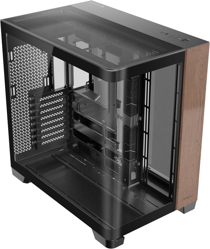 Antec | Curve Wood Full Tower Tempered Glass E-ATX - Black | C8 CURVE WOOD