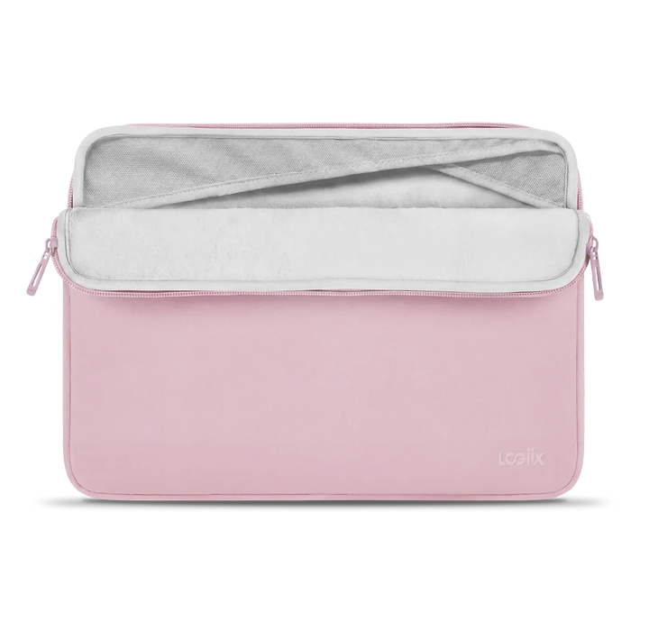 LOGiiX | Vibrance Essential Sleeve with pouch for Laptops up to 14in - Blush | LGX-14195