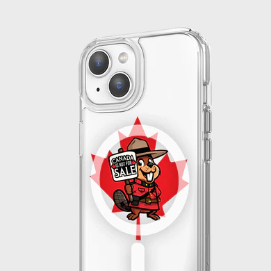 Caseco | Mountie Case Canada Is Not For Sale iPhone 16e / 15/ 14 / 13 - Clear | Z24B1-BA