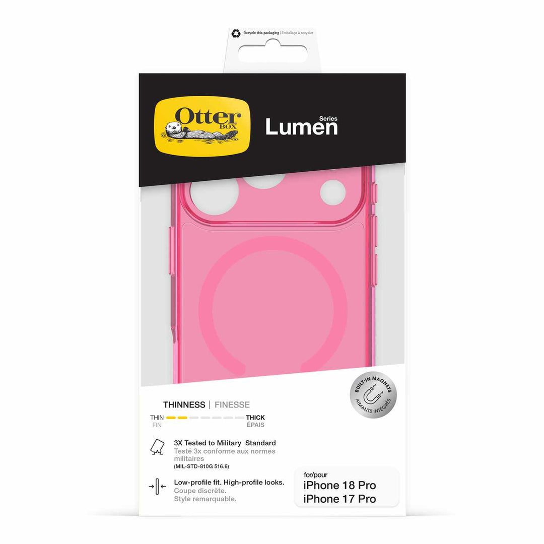 Otterbox | Lumen MagSafe Case iPhone 18 Pro/17 Pro  - Heartspur Pink | 77-001129