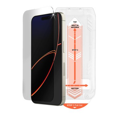 HyperGear | Tempered Glass Screen Protector iPhone 18 Pro/17 Pro w/Dust-Free Install Tray | 16416