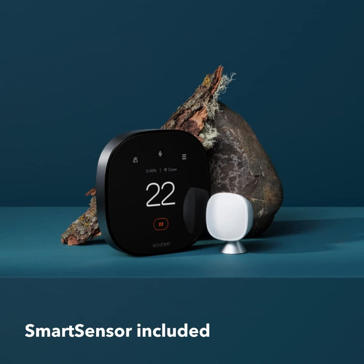Ecobee | Smart Thermostat Premium Wi-Fi - Black | EB-STATE6C-01