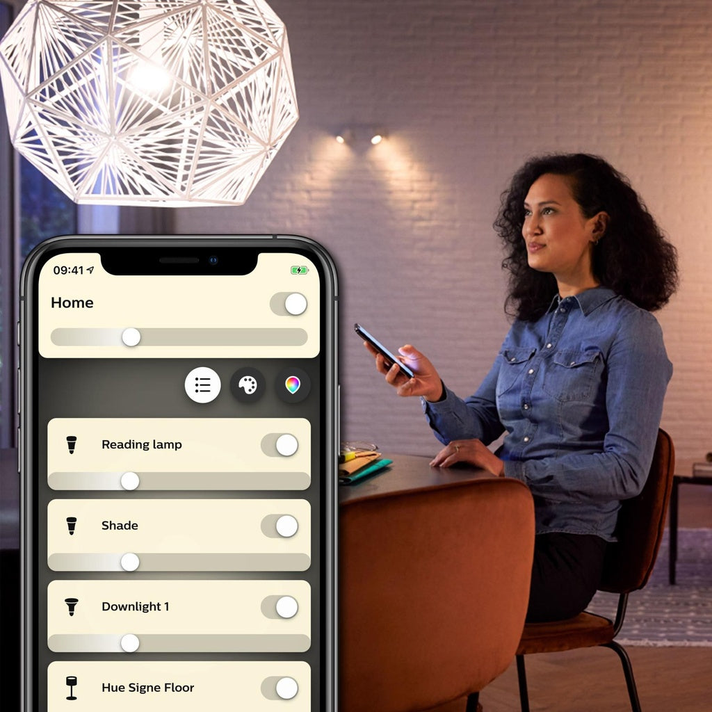 Philips Hue | Hue 10W Equivalent 60W A19 Base E26 LED Smart Bulb 4 PK - Soft White | 476985