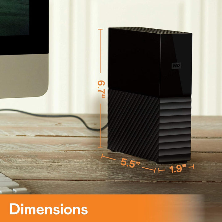 WD | My Book Desktop External Hard Drive 18TB USB 3.0, External HDD with Password Protection and Auto Backup Software |  WDBBGB0180HBK-NESN