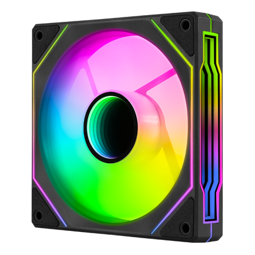 AeroCool | Phantom M-3 120mm PWM Cooling FanThree-sided Infinity Mirror ARGB Design - Black | ACF3-MR11237.11