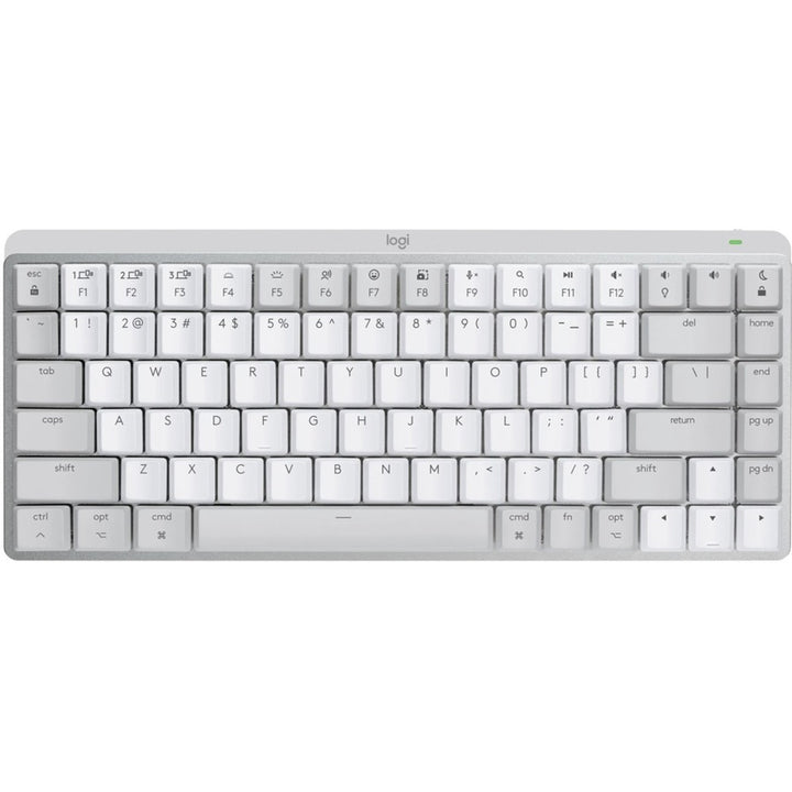 Logitech | MX Mechanical Mini for Mac Compact Wireless Mechanical Clicky Switch Keyboard for macOS/iPadOS/iOS with Backlit Keys - Pale Gray | 920-010553