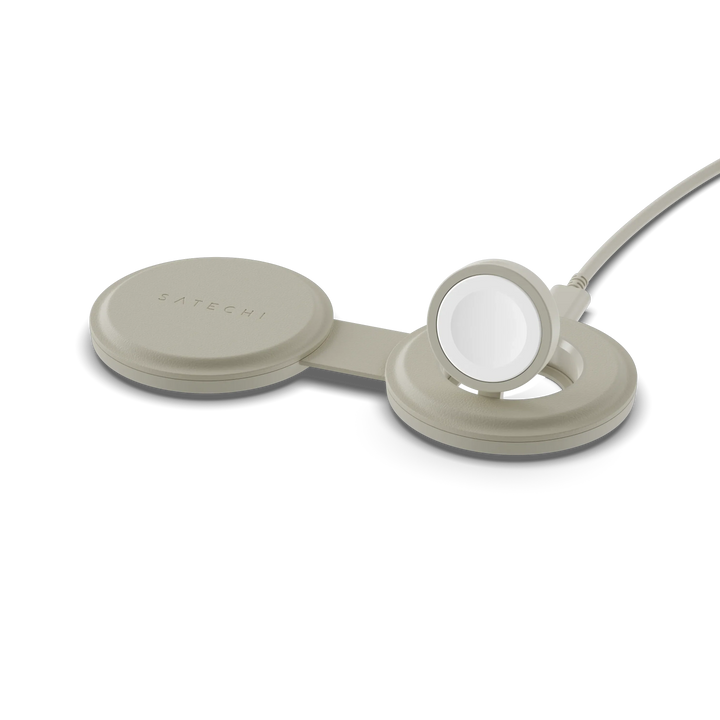 Satechi | OntheGo 2-in-1 Wireless Charger - Sand | ST-QTG21W