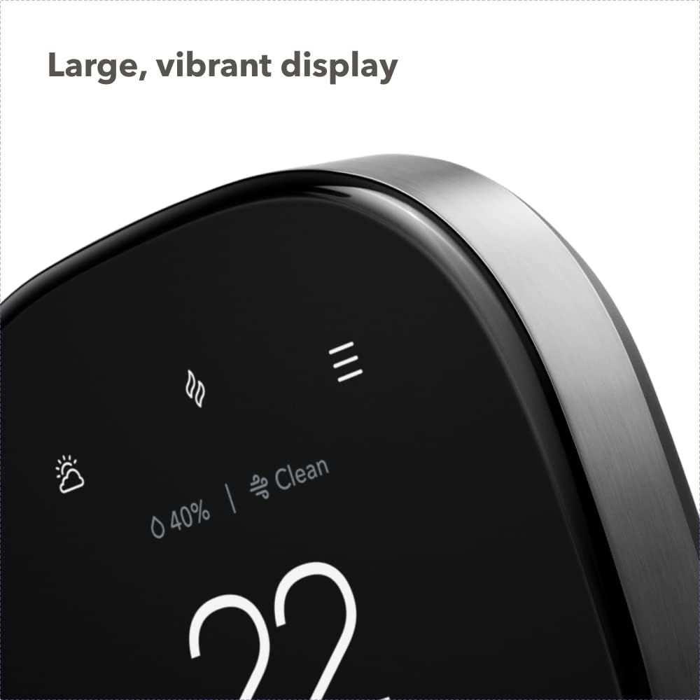 Ecobee | Smart Thermostat Premium Wi-Fi - Black | EB-STATE6C-01