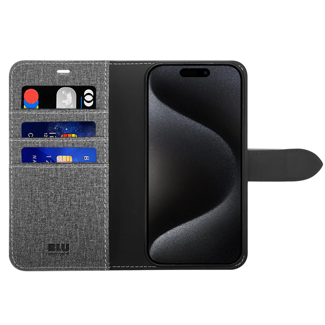 Blu Element | Folio 2 in 1 iPhone 16 Pro Max - Grey | 120-8652