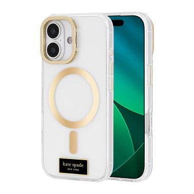 Kate Spade | Protective iPhone 17 MagSafe w/Stand Case - Icon Clear | KS057408