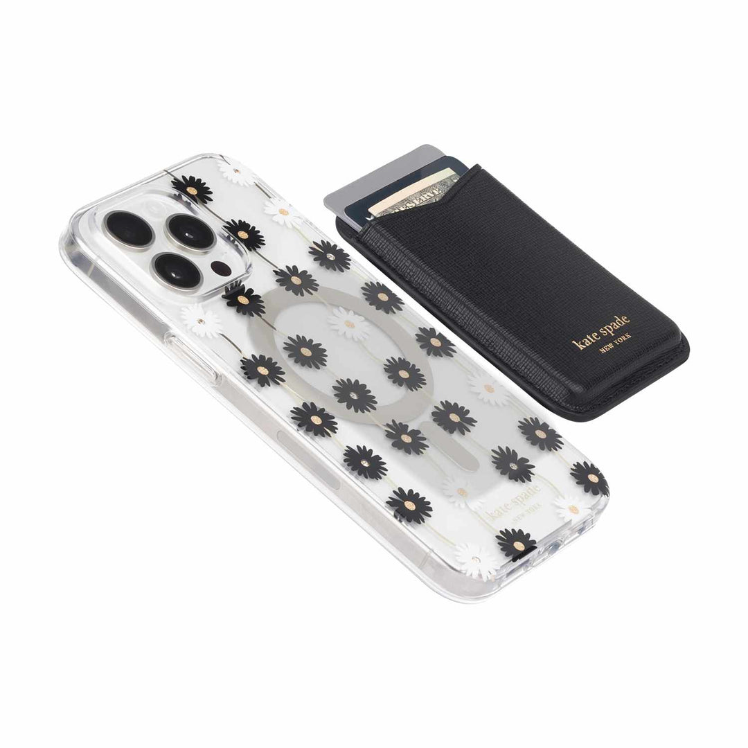 Kate Spade NY | Magnetic Wallet Compatible w/MagSafe - Black | 123-0491