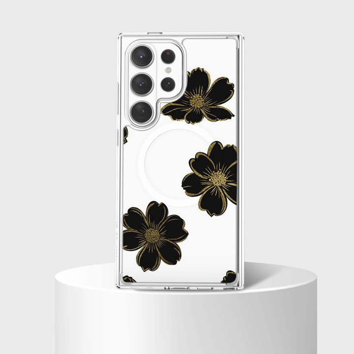 Caseco | Case for Samsung S26 Ultra -  Black Flower | ED24F4-BF