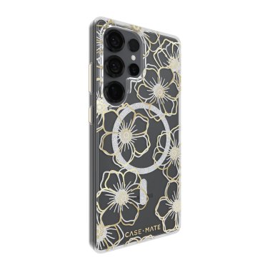 Case-Mate | Floral Gems MagSafe Case Samsung Galaxy S25 Ultra - Gold | 15-13948