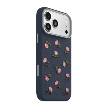 Otterbox | Symmetry Cactus Leather iPhone 18 Pro Max/17 Pro Max Embroidery MagSafe Case - Manor Bloom | 77-001355