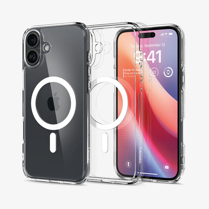 Spigen | Crystal Flex MagFit for iPhone 16 Plus - Crystal Clear | SGPACS08392