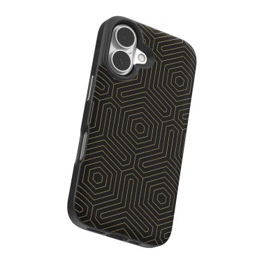 ZAGG | London Graphene Snap Case iPhone 16 - Black Hexagon | 15-13393