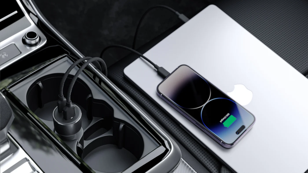 Alogic | Car Charger 2 Port Rapid Charge 100W USB-C PD USB-A 18W - Black | CRCA100