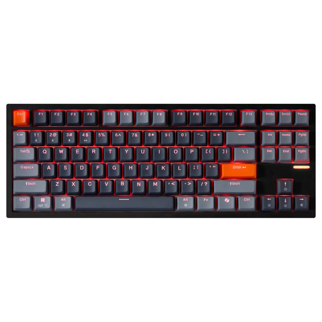 Adesso | Multi-OS Illuminated Mechanical VIA Compact Keyboard With CoPilot Ai Hotkey Wired/Wireless/Bluetooth |