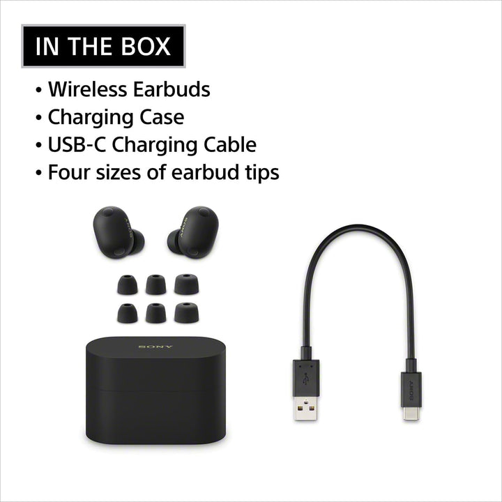Sony | The Best Truly Wireless In-Ear Noise Cancelling Earbud - Black | WF-1000XM6