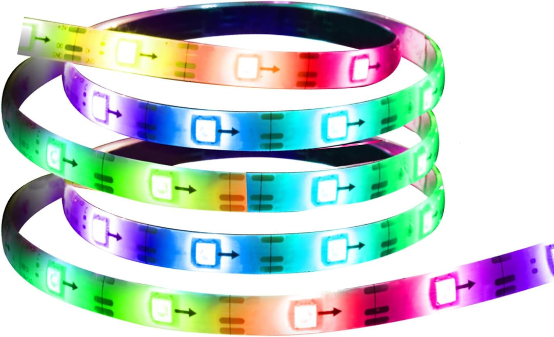 Energizer | Smart RGB+IC LED Light Strip, 100 Foot Indoor Wi-Fi Color Flow LED Light Strip, Sound Reactive, Remote Access, Voice Control with Alexa Siri, Google, Grouping, Scheduling | EIS2-1005-RGB