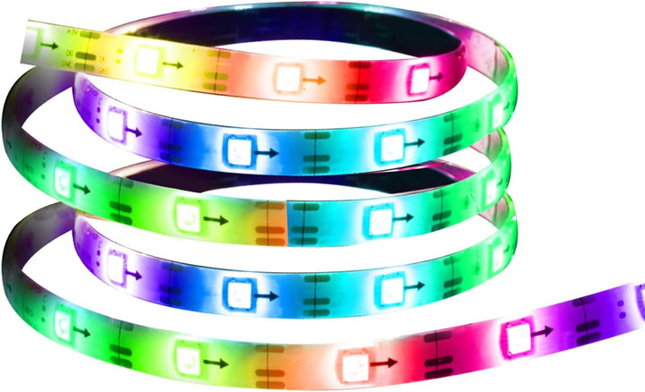 Energizer | Smart RGB+IC LED Light Strip, 100 Foot Indoor Wi-Fi Color Flow LED Light Strip, Sound Reactive, Remote Access, Voice Control with Alexa Siri, Google, Grouping, Scheduling | EIS2-1005-RGB