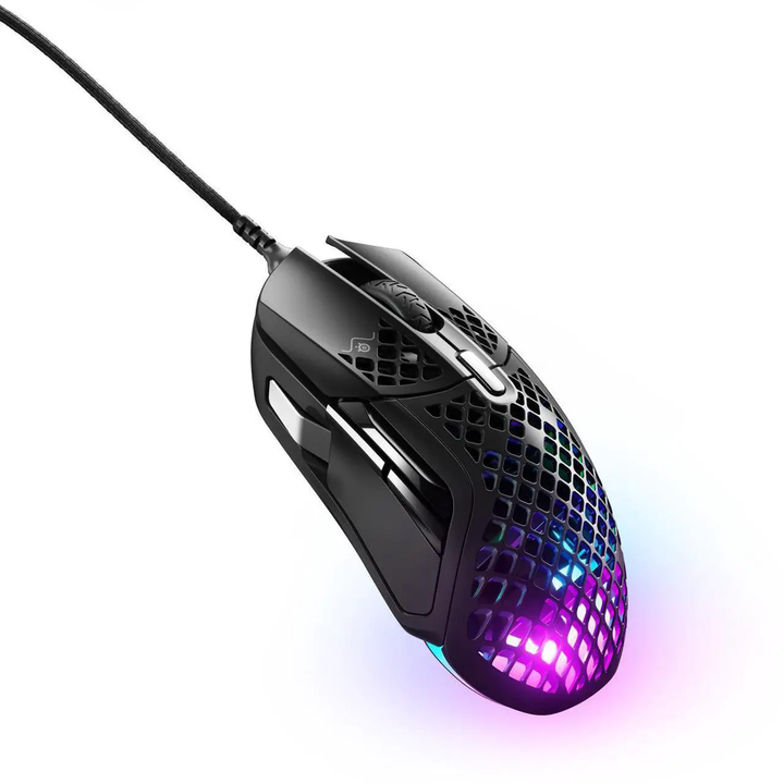 SteelSeries | Aerox 5 Ultra Lightweight Honeycomb Water Resistant Wired RGB Wired - Black | 62401