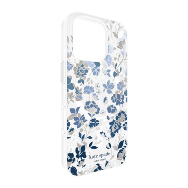 Kate Spade | Protective Prints MagSafe Case iPhone 16 Pro - Flowerbed - Blue | 15-13262