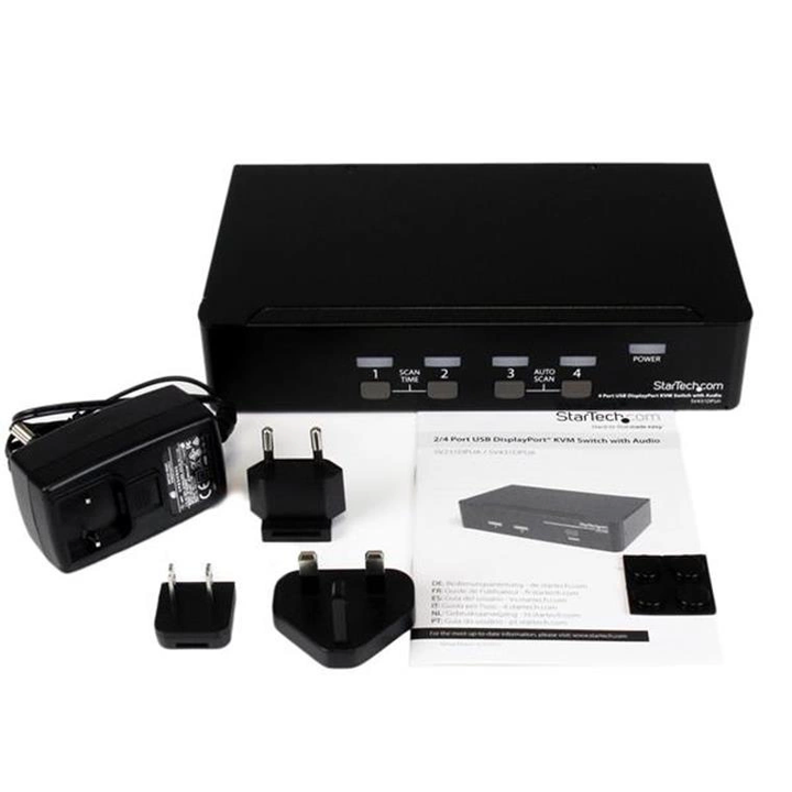 Startech | Displayport KVM Switch 4 Port USB | SV431DPUA