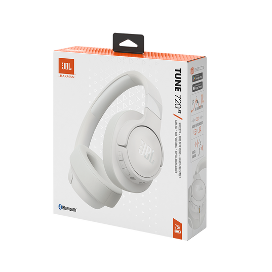 JBL | Tune 720 Wireless Over-Ear Headphone - White | JBLT720BTWHTAM