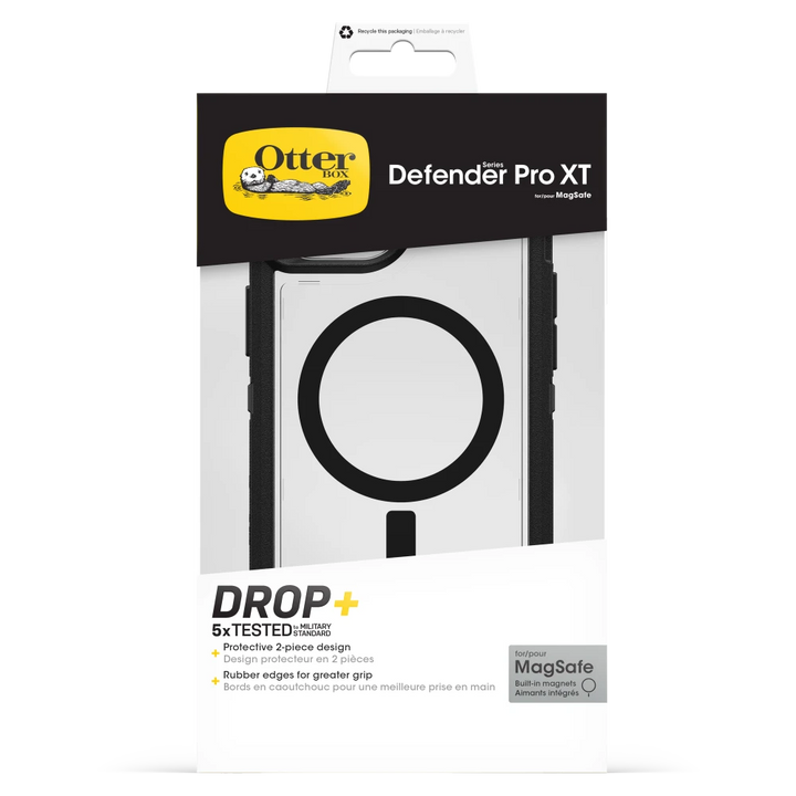 Otterbox | Defender Pro XT Clear w/ MagSafe Series Case iPhone 16e /15 /14 /13 - Black - Dark Side | 77-98196