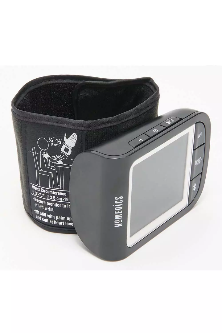 HoMedics | Wrist Blood Pressure Monitor with Attached Wrist Cuff and Bluetooth | BPW-930BT