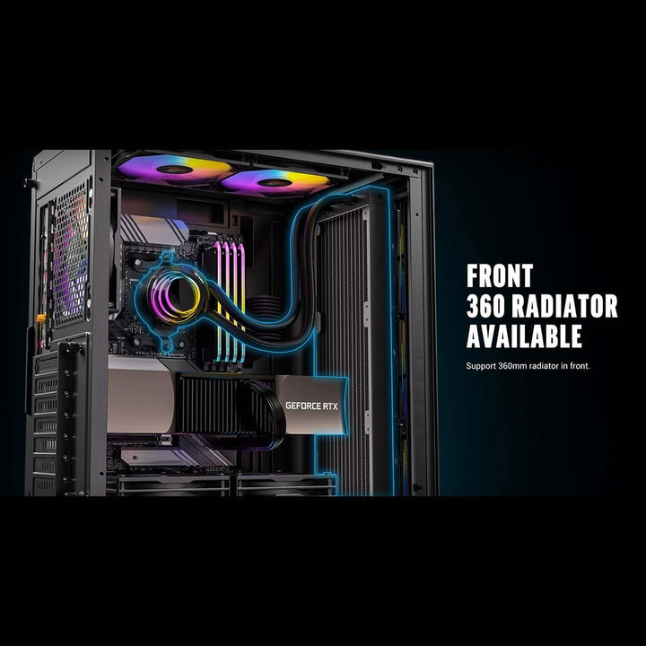 Antec | Mid-Tower Gaming Chassis 1YW– Black | AX85 ARGB