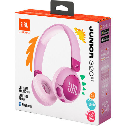 JBL | Junior 320BT Wireless On-Ear Bluetooth - Purple | JBLJR320BTPURAM