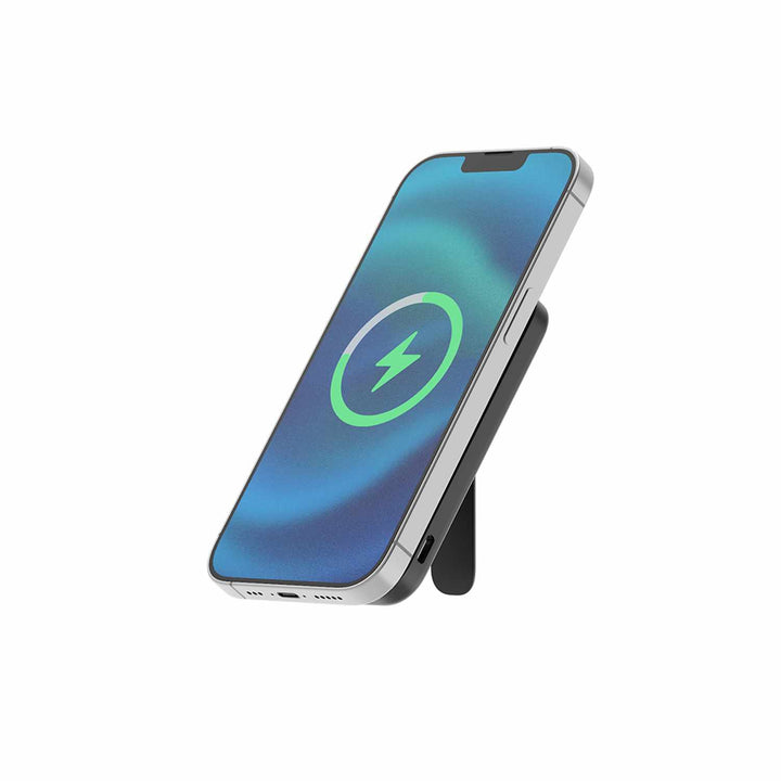 Blu Element | Qi2 Wireless Power Bank with Kickstand 5K - Black | BEPBQi25KBK