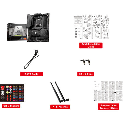 MSI | Motherboard MAG B650 TOMAHAWK WIFI AM5 ATX - Black MSI | Motherboard MAG B650 TOMAHAWK WIFI AM5 ATX - Black