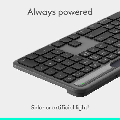 Logitech | Signature Slim Solar+ K980 Keyboard for Mac - Graphite | 920-013786