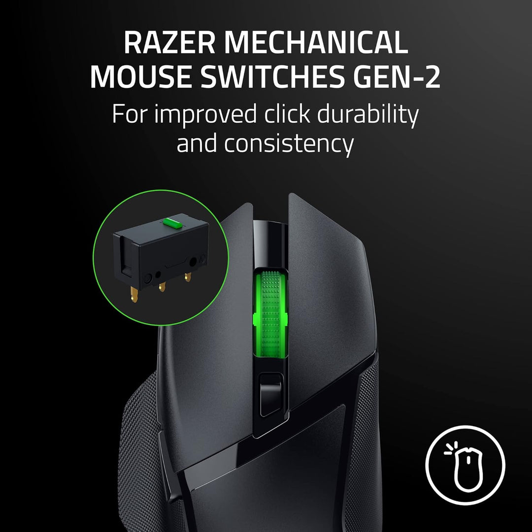 Razer Renewed | Basilisk V3 X HyperSpeed Gaming Mouse - Black (RENEWED) | RZ01-04870100-R3UR