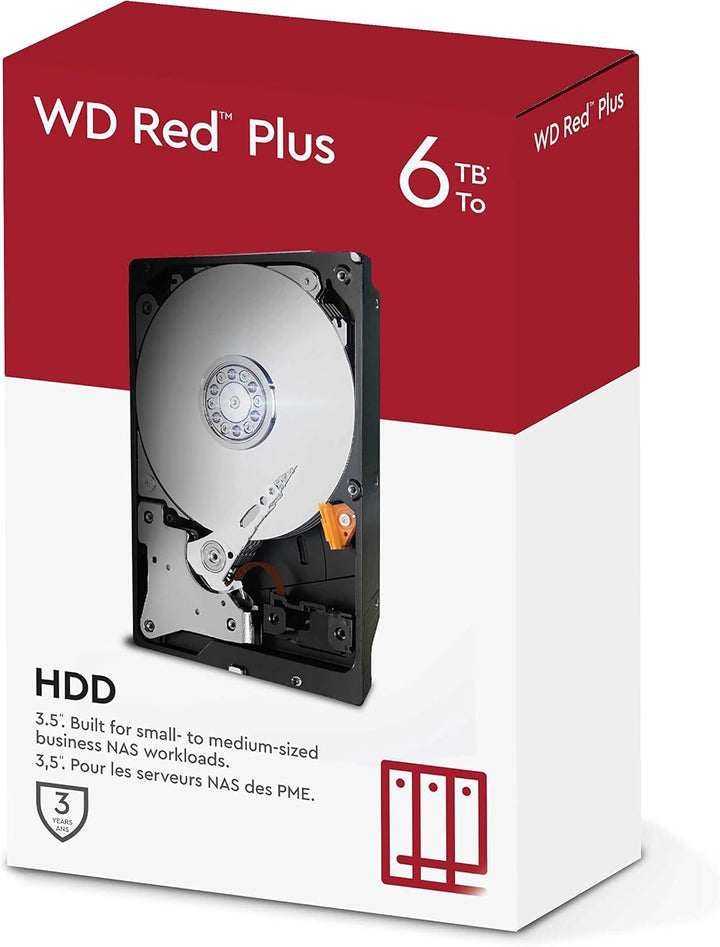 Western Digital | Red Plus 5400 rpm SATA III 3.5" Internal NAS HDD 6TB  | WD60EFPX