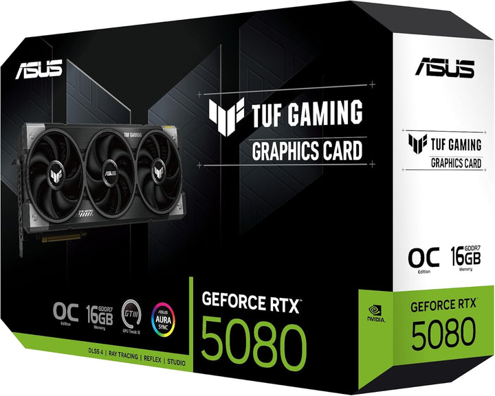 ASUS | Video Card Gaming GeForce RTX 5080 16GB GDDR7 OC Edition Gaming Graphics Card | TUF-RTX5080-O16G-GAMING