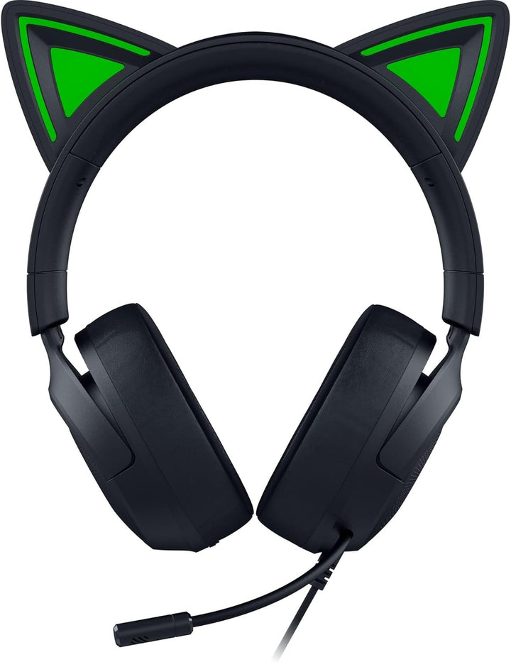 Razer | Kraken Kitty V3 X Wired Over-the-Ear Gaming Headset for PC, PlayStation, Nintendo Switch, Steam Deck, and Smartphone - Black |  RZ04-05350200-R3U1