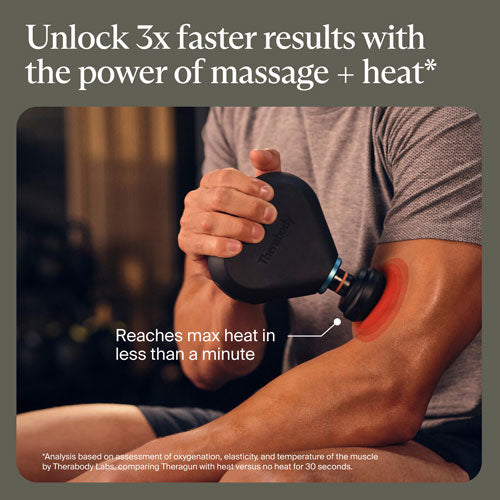 Therabody | Theragun Mini Plus Heated Handheld Percussive Massage Device - Black | TG0004352-2A10