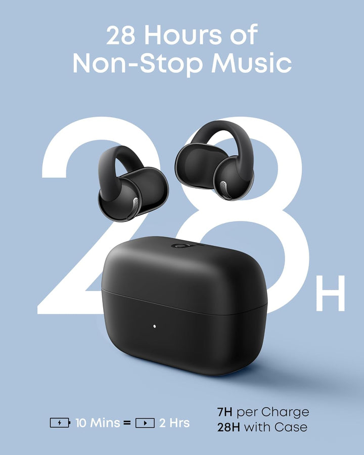 Soundcore | C50i-Secure Clip-On Wireless Earbuds - Black |  D1101Z11-5