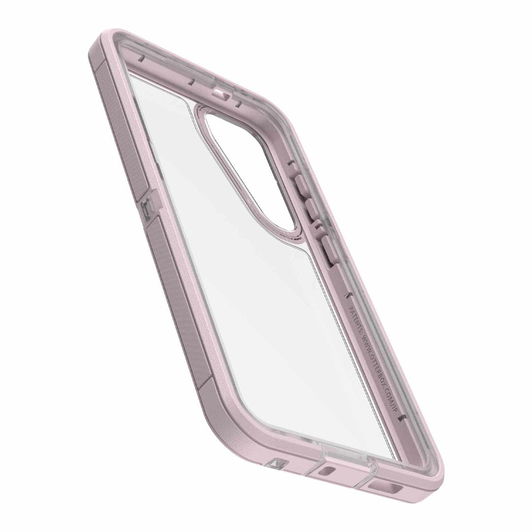 Otterbox | Defender XT Series Clear Case w/ MagSafeSamsung Galaxy S24+ - Clear/Pink (Mountain Frost) | 77-94722