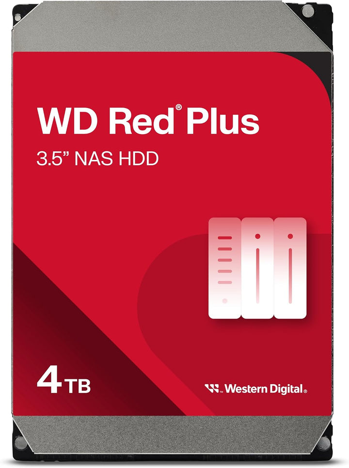 Western Digital | Red Plus Internal NAS HDD 3.5 - 4 TB - SATA - 180MBps - 5400RPM - 128MB | WD40EFZZ