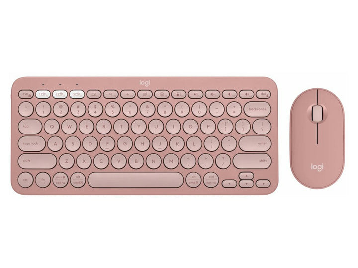 Logitech | Pebble 2 Wireless Keyboard and Mouse Combo - Tonal Rose | 920-012199