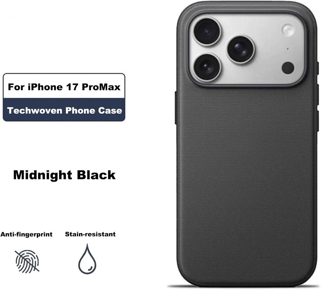 iShieldz | ImpactMAG TechWoven Case for iPhone 17 Pro Max / 18 Pro Max - Black | ISCTIP18PMB